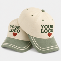Casquette de baseball brodée bicolore à 5 panneaux, vente en gros, casquette snapback avec logo 3D, style vintage streetwear, mode hip-hop unisexe, en vrac