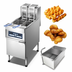 Nhà Máy Giá đa chức năng thép không gỉ nồi chiên sâu 28-30l cắt kiểm soát nhiệt độ điện nồi chiên sâu máy - Product Image 1