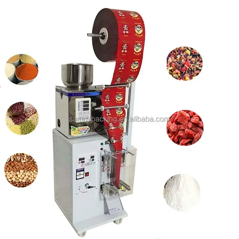 Automatic Tea Powder Coffee Nuts weighing filling small sachet packing machine granular multifunction pouch packing machine