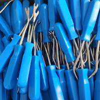 Tournevis universel en acier inoxydable avec poignée en plastique durable, outil d'extraction de vis de fixation de panneau de porte