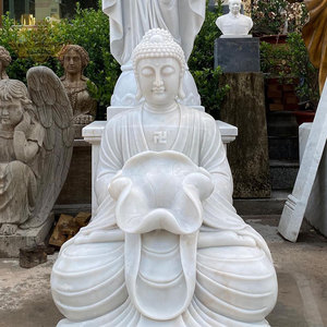 <span class=keywords><strong>Grande</strong></span> <span class=keywords><strong>fontaine</strong></span> de caractéristique d'eau de statue de <span class=keywords><strong>bouddha</strong></span> en marbre de style moderne pour le matériel extérieur de granit de jardin à la maison - Product Image 5