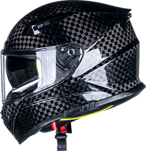 VCOROS FA602 Carbon Fiber Full Face Motorcycle Helmet Unisex Adult Fluorescent with Dual Visor Helmet,DOT Approved,Safety Helmet - Product Image 1