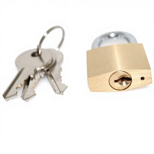 Marine Brass Key Safety Outdoor Waterproof Rust Proof Warehouse Anti Pry Door Lock 20mm Yacht Boat Hardware Accessories Brass Sa - Product Image 1