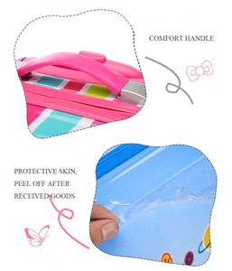 可爱卡通形象18英寸PC儿童行李包定制图片儿童手推车手提箱3D打印儿童旅行包套装 - Product Image 5