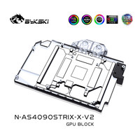 Bykski N-AS4090STRIX-X-V2 RGB GPU Water Block untuk ROG Strix RTX 4090 D TUF Kartu Grafis Pendingin Cair