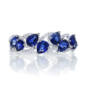Anello a Goccia Intrecciato a Doppio Strato per Donne, Accessorio da Dito alla Moda per Feste, Regalo - Product Image 1