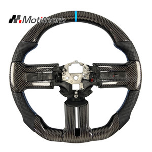 Volant de direction en fibre de carbone personnalisé pour Ford Mustang 2005-2014 GT Shelby GT500 Coupé Boss 302 S197, produit très demandé - Product Image 1