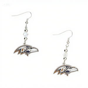 مخصص جديد أورليانز القديسين فريق كرة القدم الأمريكية شعار أقراط متدلية المجوهرات المعدنية الرياضية مروحة هدية فكرة لعبة اليوم الملحقات - Product Image 4