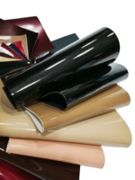 Tissu en cuir verni PU écologique, élastique, imperméable, surface brillante de haute qualité, pour doublure de sac, bagages, golf