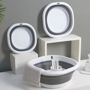 Bassins pliants en plastique Lavage portable Baignoire à linge pliante Bassin de bain pour bébé adulte Accessoires de cuisine <span class=keywords><strong>Lavabo</strong></span> - Product Image 3