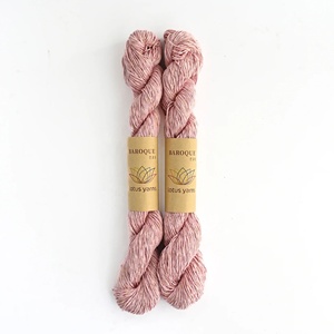 Fil <span class=keywords><strong>à</strong></span> <span class=keywords><strong>tricoter</strong></span> artisanal en soie, lin et coton Baroque Lotus Yarns, 150m/50g, mélange <span class=keywords><strong>de</strong></span> fibres naturelles colorées, pour robe d'été - Product Image 1