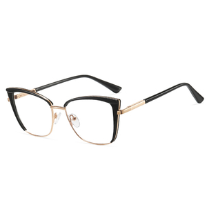 نظارات نسائية عصرية طراز MS 82181 بإطار TR90+معدن، نظارات طبية أنيقة مع إمكانية تخصيص الشعار والعدسات الضوئية - Product Image 4