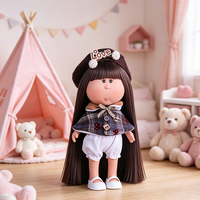 Poupée Patate Style Vintage 24CM, Poupée à Habiller Kawaii avec Cheveux Longs et Raides, Tenues, Jouet de Collection, Ornement avec Boîte Cadeau pour Filles