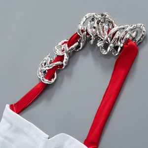 Abbigliamento da festa da donna per le vacanze estive a catena con scollo all'americana da notte a schiena posteriore Mini abito da Club Sexy per le donne - Product Image 6