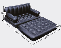Offre Spéciale Canapé Gonflable Double, Fauteuil Relax Gonflable pour Deux Personnes
