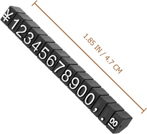 Blocs d'affichage de <span class=keywords><strong>prix</strong></span> multi-devises - Design moderne portable et amovible pour les marchés de détail mondiaux - Product Image 5