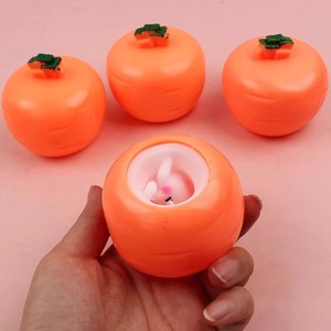 Juguete Antiestrés de Conejo de Pascua con Zanahoria, Juguete Blandito de Conejo para Apretar, Regalo de Pascua para Niños y Adultos, Alivio de la Ansiedad, Recuerdos para Fiestas - Product Image 4