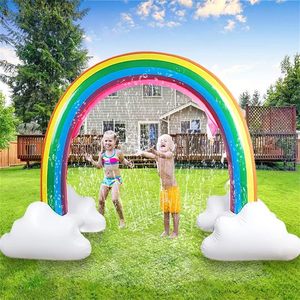 Grande Arche Arc-en-ciel Gonflable avec Arroseur, Jouet Aquatique Extérieur Étanche et Résistant au Soleil - Product Image 1