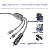 Cable de Alimentación USB C a CC de 100W PD para Starlink Mini, Exterior, Impermeable IP65, Blindaje Trenzado, Cobre Puro, 2m, Personalizado OEM ODM