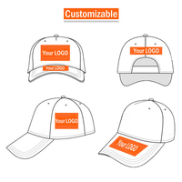 Nieuwe Mode Oranje 5 Stuk Trucker Bedrukt Logo Richardson 882fp Honkbal Net Cap Micro Bocht Langs Aanpasbare Hoeden