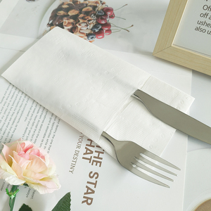 40*40cm mềm-màu 2-ply Trinh gỗ bột giấy ăn tối Khăn ăn Túi gấp khăn ăn với túi phong cách tùy chỉnh in logo - Product Image 2