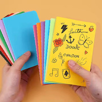 A6 Liniertes Notizbuch mit Individuellem Logo-Druck, Fadenbindung, Weicher Einband, 30 Blatt, Schülergeschenk