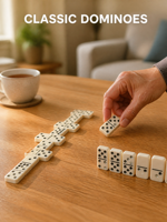 Jeu de dominos personnalisé avec logo OEM ODM, dominos double six, emballage en boîte acrylique, pour cadeau promotionnel d'entreprise, commande en gros