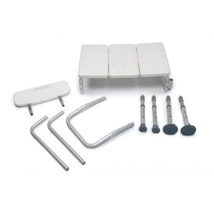 Chaise de <span class=keywords><strong>douche</strong></span> professionnelle en aluminium KD avec siège en plastique et pieds antidérapants pour boutique en ligne - Product Image 2
