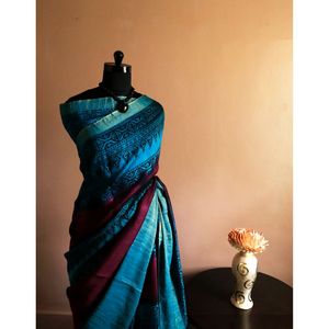 Direct Factory Supply Indian <strong>Designer</strong> New <strong>Collection</strong> of Pure Handloom Munga <strong>Saree</strong> for Girls Gifting Use for Worldwide Export - Product Image 3