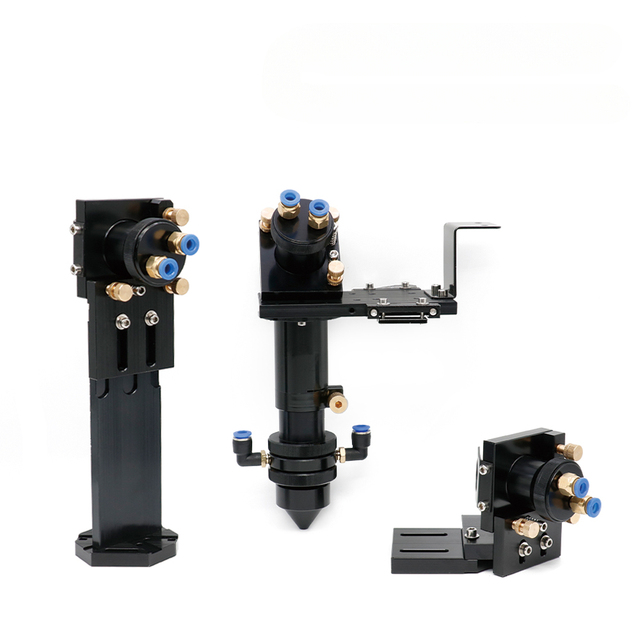 QDLASER CO2 Laser Head Set with Water Cooling Interface Mirror Dia. 30 / Lens Dia. 25 FL 63.5&101.6 Integrative Mount Holder