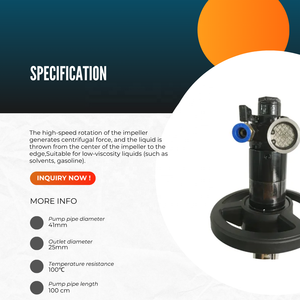 Bomba Neumática Portátil Antiexplosión de 1 Pulgada para Barriles de Aceite, de <span class=keywords><strong>Alta</strong></span> Eficiencia, Personalizable OEM - Product Image 3