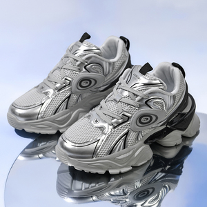 Zapatillas Deportivas Personalizadas con Logotipo <span class=keywords><strong>de</strong></span> Marca 2025, Diseño <span class=keywords><strong>de</strong></span> Turbina, Aumento <span class=keywords><strong>de</strong></span> Altura, Elevador, Cuero Vacuno, Casuales, <span class=keywords><strong>para</strong></span> Correr, Suaves - Product Image 4