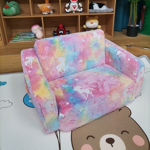 Usine directe 2-en-1 pliable enfants de haute qualité <span class=keywords><strong>mousse</strong></span> canapé siège bébé doux rabattable canapé-chaise enfants canapé-lit - Product Image 2