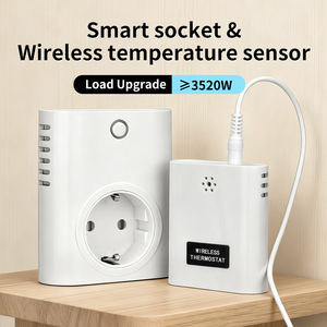 <span class=keywords><strong>Enchufe</strong></span> Inteligente <span class=keywords><strong>WiFi</strong></span> AC110V 220V <span class=keywords><strong>con</strong></span> <span class=keywords><strong>Termostato</strong></span> Inalámbrico y App TUYA, <span class=keywords><strong>Enchufe</strong></span> Inteligente para Hogar, Compatible <span class=keywords><strong>con</strong></span> Enchufes de EE. UU. y UE - Product Image 1
