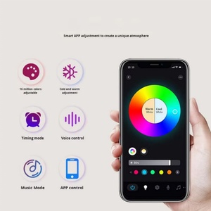 ไฟดาวน์ไลท์อัจฉริยะ LED RGB+CCT ควบคุมด้วยแอปและบลูทูธแบบคู่ 12W ไฟแผง LED หลายสี - Product Image 5