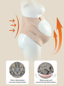 Ceinture <span class=keywords><strong>de</strong></span> soutien <span class=keywords><strong>de</strong></span> grossesse réglable pour femmes enceintes, soulagement du dos et <span class=keywords><strong>de</strong></span> la hanche, soutien lombaire, ceinture <span class=keywords><strong>de</strong></span> grossesse invisible - Product Image 3
