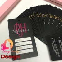 Étiquettes personnalisées pour mèches de cheveux, étiquettes suspendues pour mèches et perruques, et autocollants avec logo