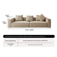 Vente directe d'usine, canapé compact moderne trois places, revêtement en velours côtelé chenille, canapé en mousse haute densité pour salons