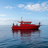 Bateau de travail en aluminium de 42 pieds à prix d'usine avec cuisine et cabine de couchage pour la pêche de loisir et les excursions touristiques