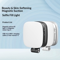 Lampu Isi Ulang Ponsel Genggam Magnetik Magsafe 5V-1A untuk TikTok Live Streaming, Fotografi, Kecantikan, Cermin Rias, Pencahayaan Selfie Portabel