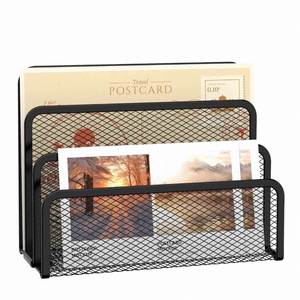 Metal <b>Mesh</b> Letter Holder Mail Sorter Post Rack Envelope Organiser Document Stand Desk File Storage Display Slots - Product Image 1