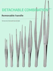 <span class=keywords><strong>Pinzas</strong></span> dentadas <span class=keywords><strong>de</strong></span> acero inoxidable para <span class=keywords><strong>laboratorio</strong></span>, endurecidas, rectas/curvadas, 12/14/16/18/20/25/30 cm - Product Image 4