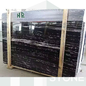 HDSTONE moderno Natural plata dragón negro mármol gran losa para baldosas escalera cocina fregadero baño tocadores - Product Image 5