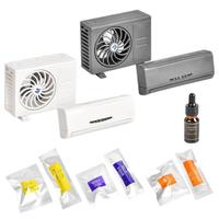 Diffuseur de parfum solaire pour voiture, clip de ventilation, mini climatiseur décoratif en plastique, machine d'aromathérapie à parfum longue durée
