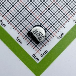 Bulk Discount CK1E101M-CRE54 6.3*5.4 <b>Capacitors</b> SMD Electrolytic <b>Capacitors</b> 100uF 20% 25V - Product Image 1