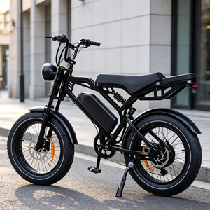 Bicicleta eléctrica retro Fat Tire de 500w, bicicleta eléctrica vintage todoterreno, ciclomotor eléctrico para adultos, para desplazamientos urbanos, bicicleta eléctrica tipo beach <span class=keywords><strong>cruiser</strong></span>. - Product Image 3