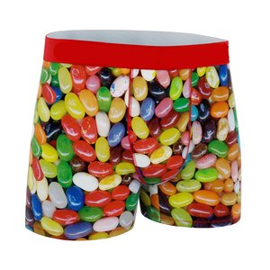 Personalized Branded Men's Underwear Soft <b>Polyester</b> Spandex Short Full Customization One Stop Service With Fun Package - Product Image 3