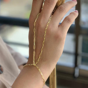 Anillo <span class=keywords><strong>de</strong></span> cadena con clip, cadena <span class=keywords><strong>de</strong></span> dedo, anillo <span class=keywords><strong>de</strong></span> joyería <span class=keywords><strong>de</strong></span> acero inoxidable, pulsera, cadena <span class=keywords><strong>de</strong></span> <span class=keywords><strong>mano</strong></span>, joyería <span class=keywords><strong>de</strong></span> dedo que no se deslustra <span class=keywords><strong>para</strong></span> <span class=keywords><strong>mujer</strong></span> - Product Image 1