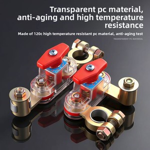 Interruttore di Disconnessione <span class=keywords><strong>Batteria</strong></span> <span class=keywords><strong>Auto</strong></span> OLIVER, Morsetto Anti-perdita Retrofit, Design Ispessito in Rame Puro, Protezione Terminale <span class=keywords><strong>Batteria</strong></span> - Product Image 5