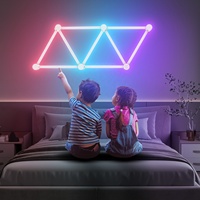 Applique murale Smart LED RGB Dimmable Gaming et Home Decor avec App Control Music Sync DIY combinaison de couleurs